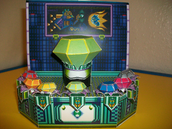 papercraft sonic green hill zone