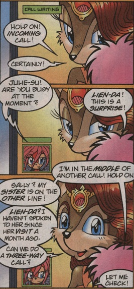 Julie-Su Origins Sonic the hedgehog comics 