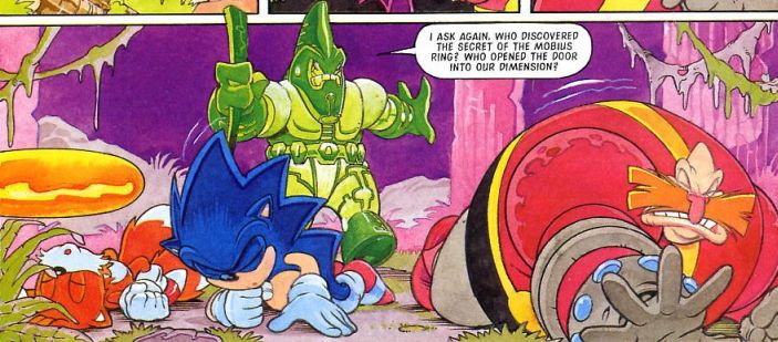 This panel from a 1996 Sonic Comic (Fleetway). : r/agedlikewine