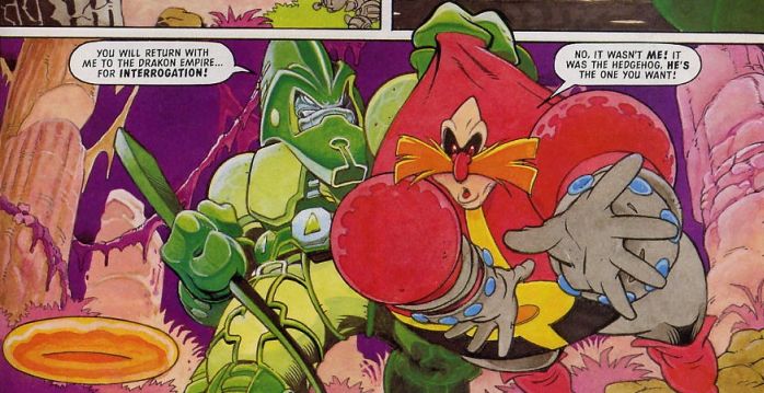 This panel from a 1996 Sonic Comic (Fleetway). : r/agedlikewine